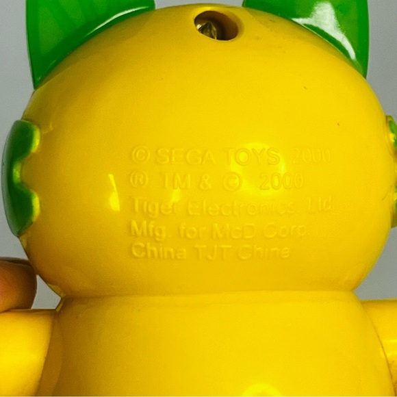 set meow chi robo chi cat yellow green ' mcdonalds 2000 happy meal toy robot - Picture 5 of 5